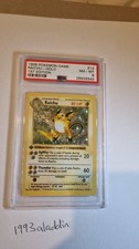 See description Pokémon Base Set Raichu 14/102 1st Edition Shadowless Holo PSA 8 picture