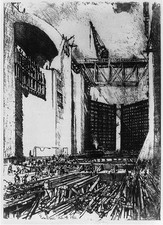 Pedro Miguel Lock Panama Canal 1912 Floor Laying Construction Workers picture