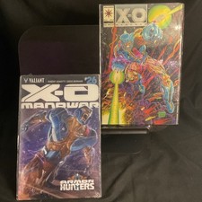 Lot Of 2 X-O Manowar #0 & #26 Valiant Comics 1993 Chromium Foil Cover Quesada NM picture
