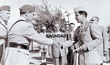 Iraq. Reprinted photo of King Faisal II in an official meeting, 1950s picture
