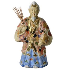 Kutani Ware Kikusen Kiln Japanese Hand Painted Figurine Vintage Moriage picture