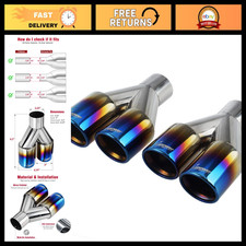 Upower Dual Exhaust Tips 2.25 inch inlet 3 inch outlet 9.2
