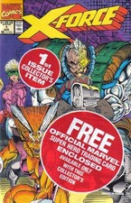 X-Force 1B Deadpool Card Included FN 6.0 1991 Stock Image picture
