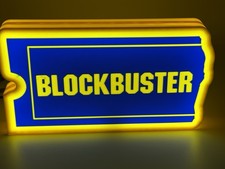 Light Up Blockbuster Video Decoration 3d Printed Sign Extra Large XL 9” picture