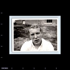 Old Vintage Photo CLOSE UP SOLO CANDID PORTRAIT OF MAN picture