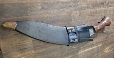 Vintage Gurkha Kukri Made in India - Includes sheath Large Knife And Small Knife picture
