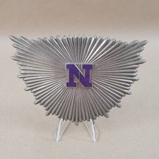 Antique Shako Hat Insignia Badge Pre-Civil-War Sunray Starburst Letter N Enamel picture