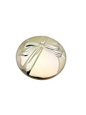 Vintage Tiffany & Co. Silver Plate Bow Ribbon Handheld Pocket Mirror picture