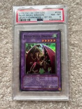 2003 Yu-Gi-Oh Legacy of Darkness Fiend Skull Dragon 1st Edition #039 PSA 8 picture