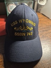 USN Cap - SSBN-742 USS Wyoming - Black - Brand New picture
