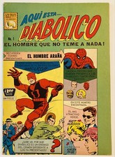 Daredevil #1 1964 Diabolica #1 1966 La Prensa Red Costume Variant 1st Ed FN- 5.5 picture