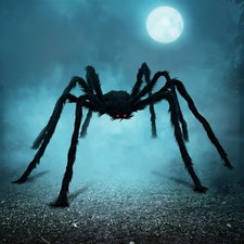 JOYIN Halloween Outdoor Decorations Giant Spider, 5 Ft Large 60'', Black picture