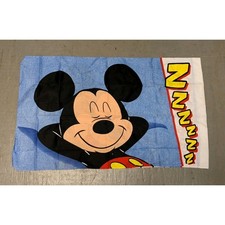 (2) New Sealed Vintage Disney Mickey Mouse Standard Size Pillowcase picture