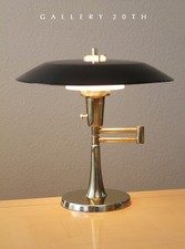 RARE MUTUAL SUNSET TONY PAUL SAUCER TABLE LAMP VTG 60S MCM ATOMIC THURSTON ERA picture