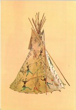 Tipi Owned by Little Bluff, Chief of the Kiowa Indians, Smithsonian Postcard picture