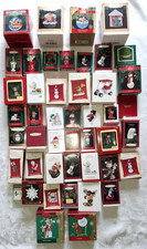 HALLMARK KEEPSAKE ORNAMENTS VINTAGE MAGIC LIGHT HUGE MIXED LOT OF 45 USED picture
