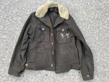 U.S. Army AAF WWII Bomber Pilot F-2 Electronically Heated Wool Flight Jacket  picture