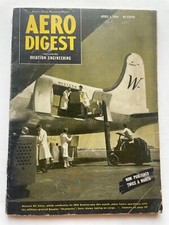 April 1, 1944 Aero Digest and Aviation Engineering Magazine- WWII Era picture