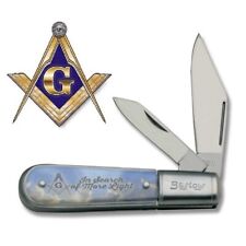 Free Mason Barlow Folding Pocket Knife - Masonic - NV282 - NEW picture