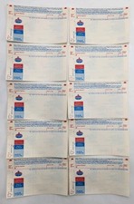 Vintage 1985 Amoco Credit Card Machine Receipt Lot NOS Original Gas Station picture
