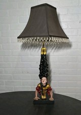 (Rare) Vintage Unique Clown Acrobat handstand table lamp picture