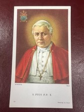 Rare Vintage Catholic Holy Card - St. Pius X picture