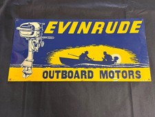 Evinrude Outboard Motors Vintage  Advertising Metal Tin Sign Boats Wall Cool Old picture