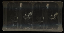 1902 Stereoview Photograph, President Roosevelt In The Cabinet Room picture