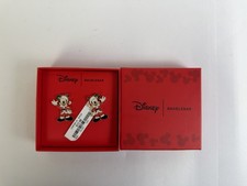 Disney BaubleBar Mickey Mouse In Santa Claus Suit Christmas Earrings, New In Box picture