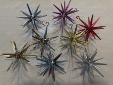 VTG Bradford MCM Atomic Starburst Sputnik Christmas Ornaments picture