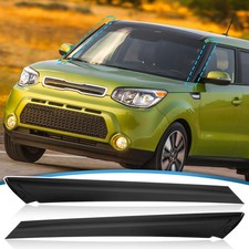 Compatible with 2014-2018 Kia Soul Molding Pair Windshield Pillar Trim Exterior, picture