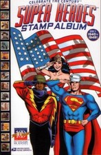 Super Heroes Stamp Album Celebrate the Century 5 Batman Wonder Woman DC NM picture