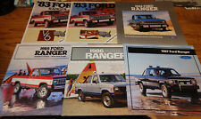 Original 1983 - 1993 Ford Ranger Sales Brochure Lot of 12 84 85 86 87 88 89 90 picture