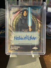 2026 Topps Chrome Star Wars Barriss Offee Nalini Krishan Superfractor Auto 1/1  picture