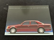 1991-1994 Mercedes Benz 500E Rare Intro Brochure W124 E500 V8 Sales Catalog picture