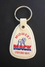 Vintage Midwest Mack Truck Bulldog Plastic Advertising Keychain (4) picture