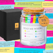 Bible Verses for Christian Gifts, Read Me When Bible Verses Jar for Daily Encour picture