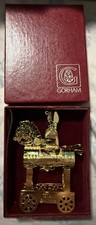 Vintage Gorham Brass Car Christmas Ornament 
