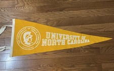 Vintage University Of North Carolina Greensboro Wool Felt Pennant. 29” X 11” picture