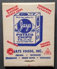Vintage Jays Potato Chips Full Matchbook picture