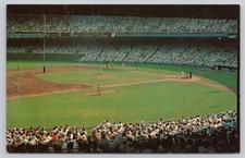 Polo Grounds New York Giants Baseball Game Postcard Plastichrome Ewing Galloway picture