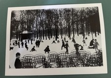1980s VTG B&W Christmas Card Edouard Boubat Paris Snow Museum Fine Arts Boston picture
