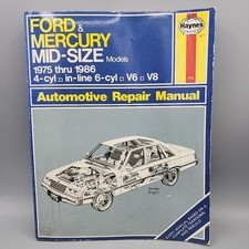 Haynes Ford & Mercury Mid Size Models 1975-1986 Owners Workshop Manual Book  773 picture