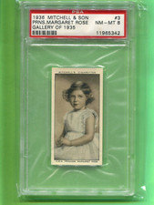 1936 STEPHEN MITCHELL & SON CIGARETTES GALLERY OF 1934 MARGARET ROSE #3 PSA 8 picture
