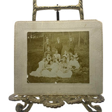 Vintage 1897 Hooksett Pinnacle Youth Group Cabinet Card Photo Sepia Orig picture
