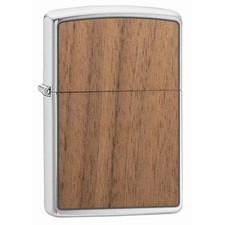 Zippo 49039, Woodchuck Walnut Emblem Lighter, Buy 1 Plant 1, Chrome picture