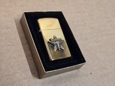 Vintage 1991 Marlboro Longhorn Brass Zippo Lighter Engraved MKE picture