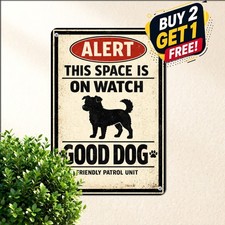 vintage corgi patrol warning tin metal signs home picture