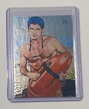 David Hasselhoff Platinum Plated Artist Signed “Baywatch” Trading Card 1/1 picture