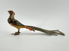 Antique Austrian cold-painted bronze pheasant figurine picture